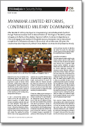 No. 115: Myanmar: Limited Reforms, Continued Military Dominance