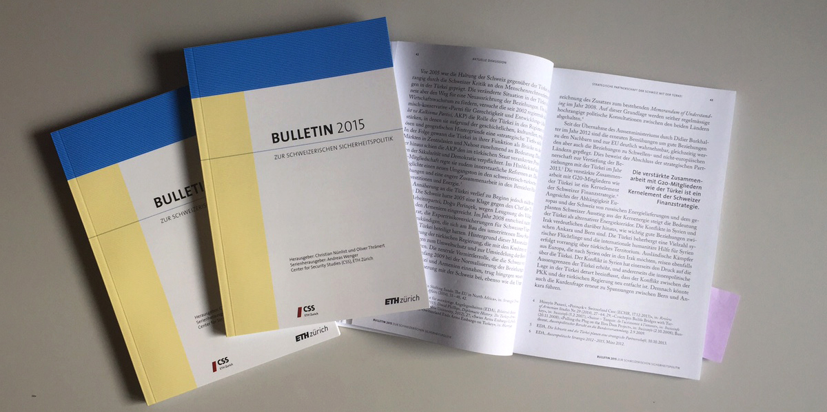 Enlarged view: Bulletin zur schweizerischen Sicherheitspolitik 2015