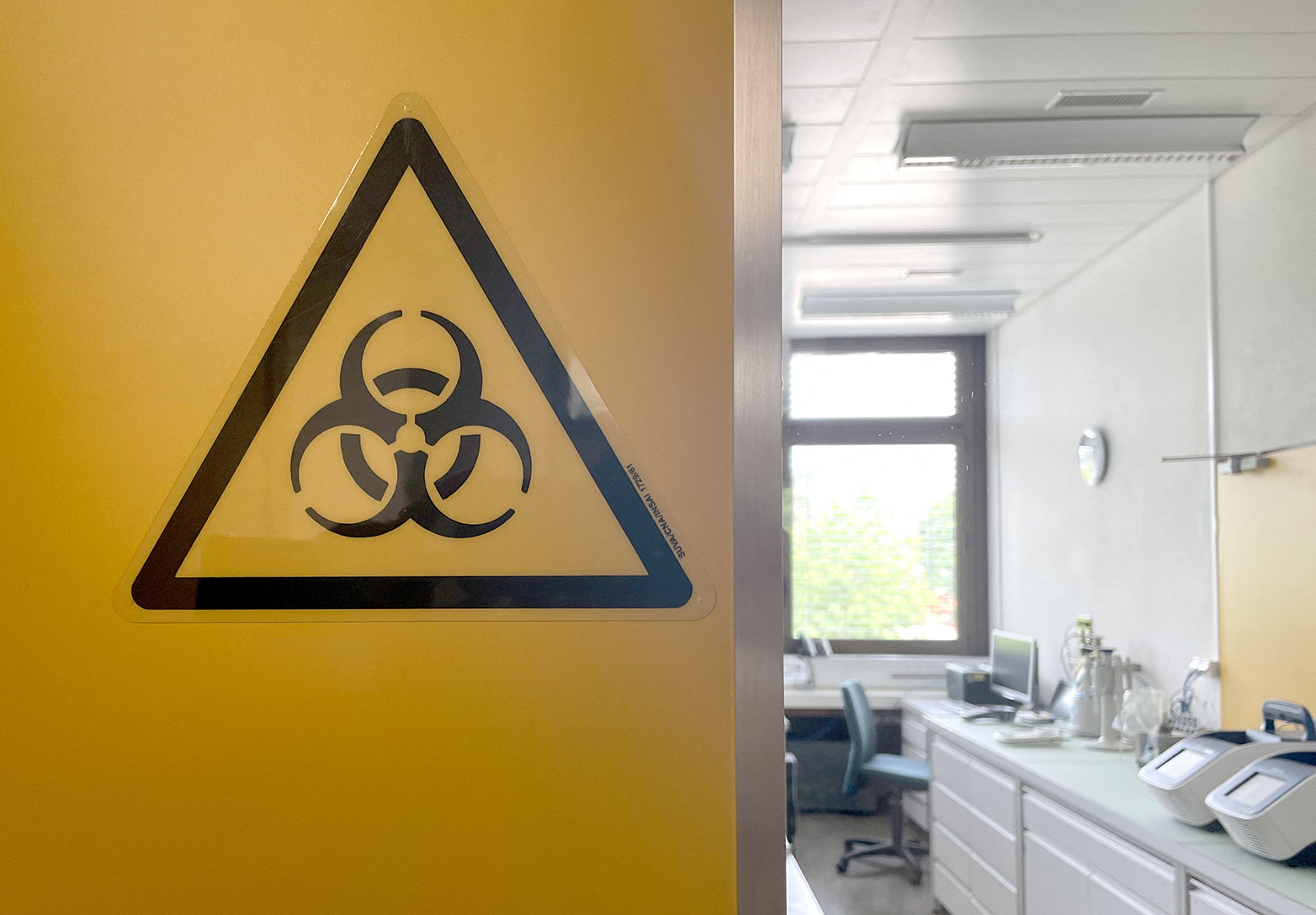 A biohazard sign