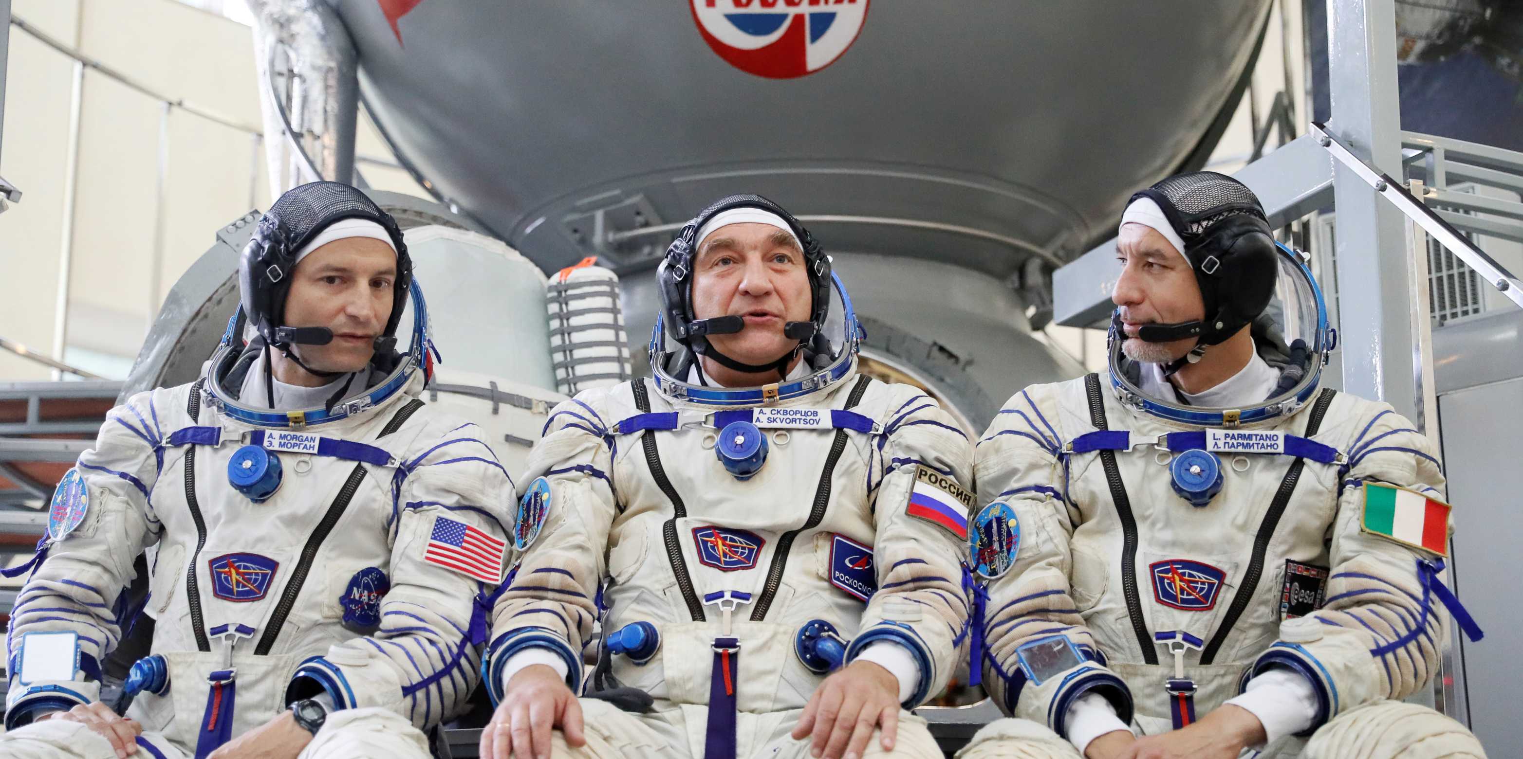 ISS crew members