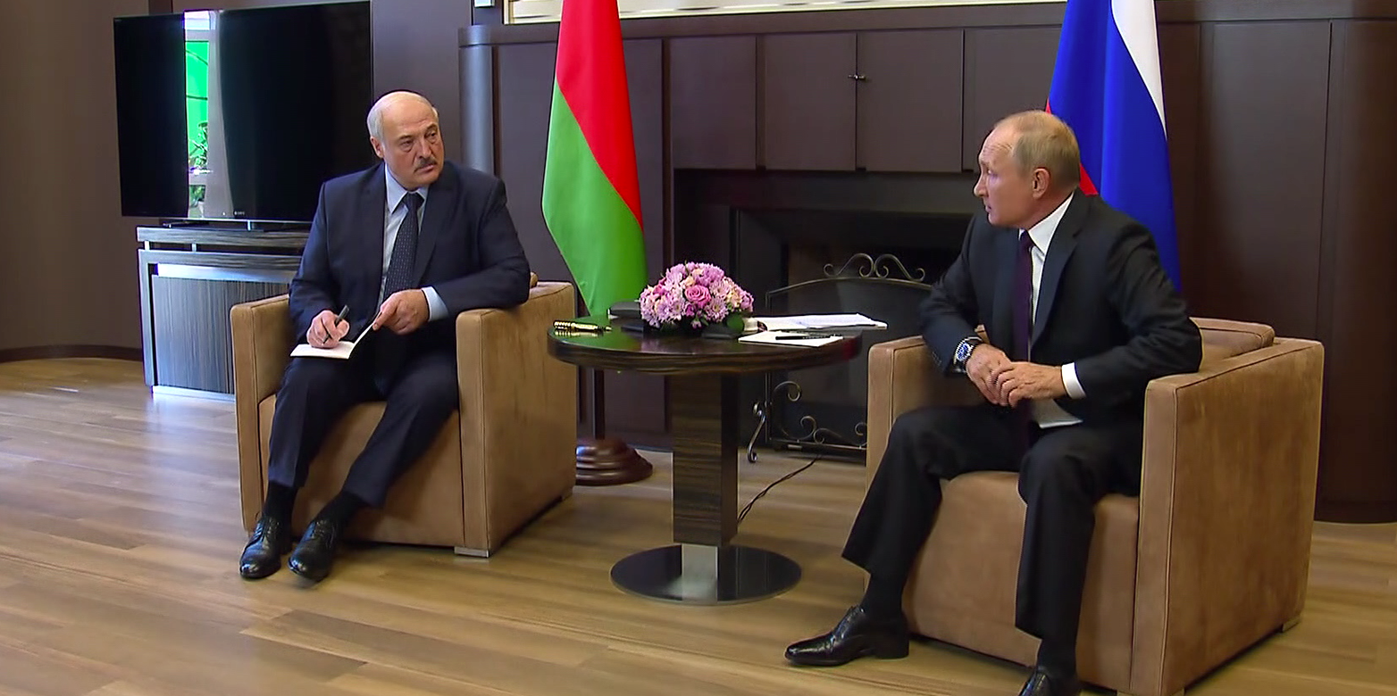 Vladimir Putin and Lukashenko in Sochi