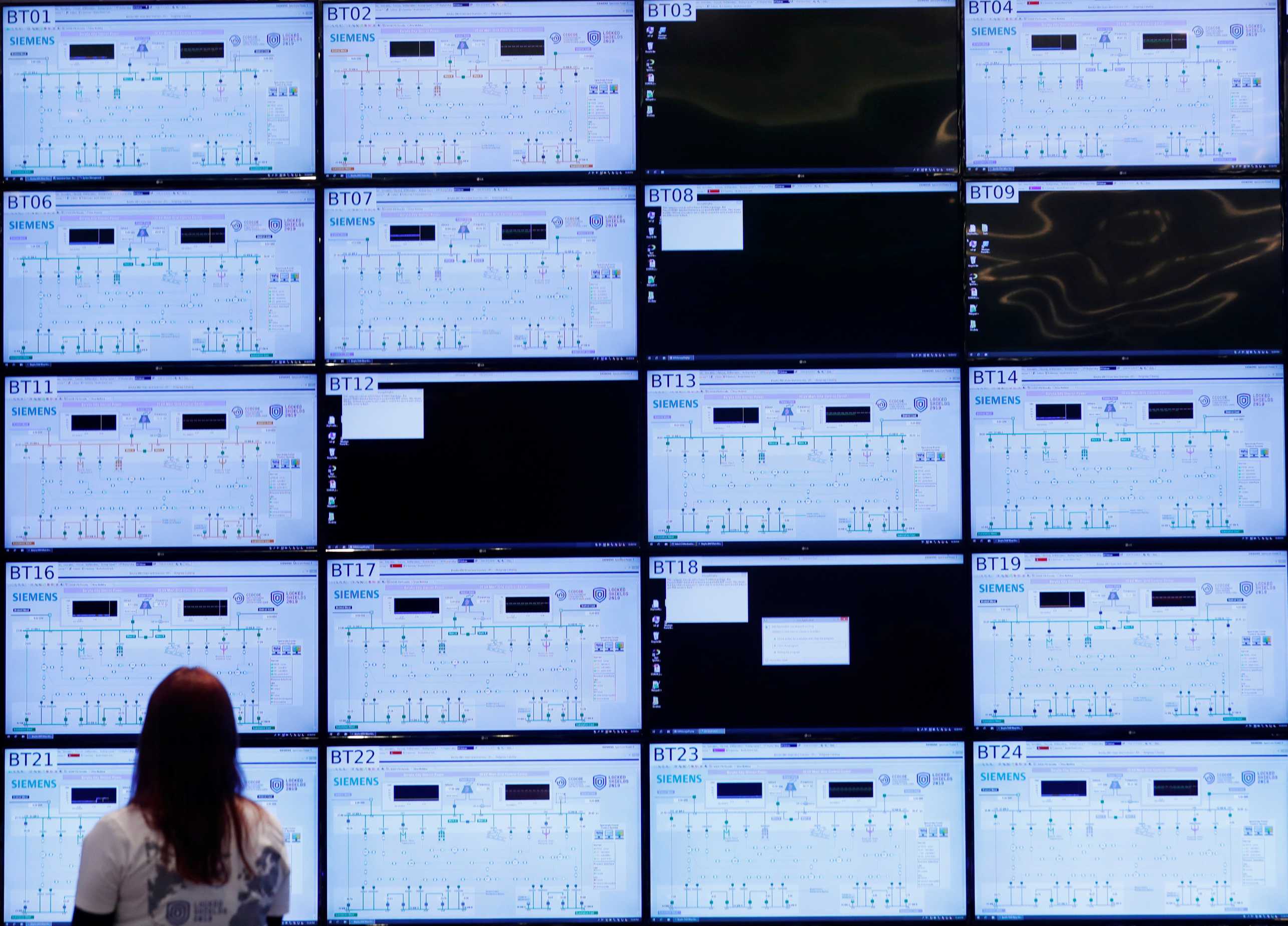 Screens at the NATO Cooperative Cyber Defence Centre of Exellence
